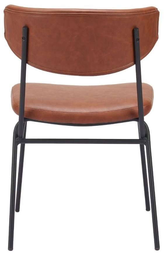 Zuo® Modern Charon Vintage Brown Dining Side Chair-3