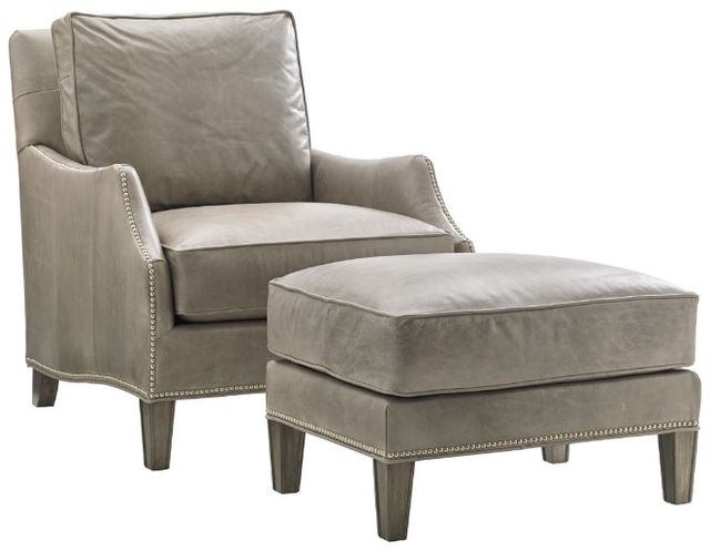Lexington Home Customizable Kensington Place Ashton Leather Ottoman-1