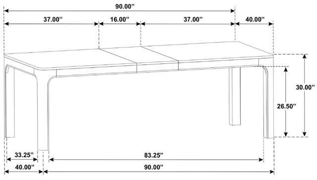 Coaster® Solano 9-Piece Weathered Mango Extension Dining Table Set-2
