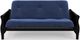 dhp furniture® Blue Wood Futon with Arms-2