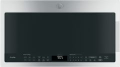 GE Profile™ 2.1 Cu. Ft. Stainless Steel Over The Range Microwave