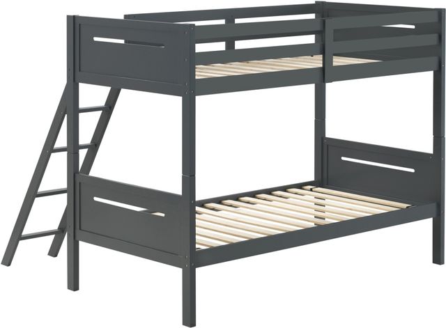 Coaster® Littleton Grey Twin/Twin Bunk Bed-1