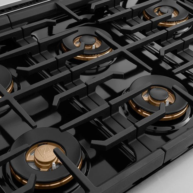 ZLINE Autograph Edition Paramount Series 48" Stainless Steel Pro Style Gas Range with Champagne Bronze Accents -3