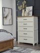 John Thomas Furniture® Vista Bedroom Hickory/Shell Chest-1