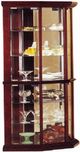 ACME Furniture Huxley Cherry Corner Curio Cabinet-0