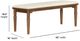 Flexsteel® Azalea Oatmeal/Walnut Bench-4