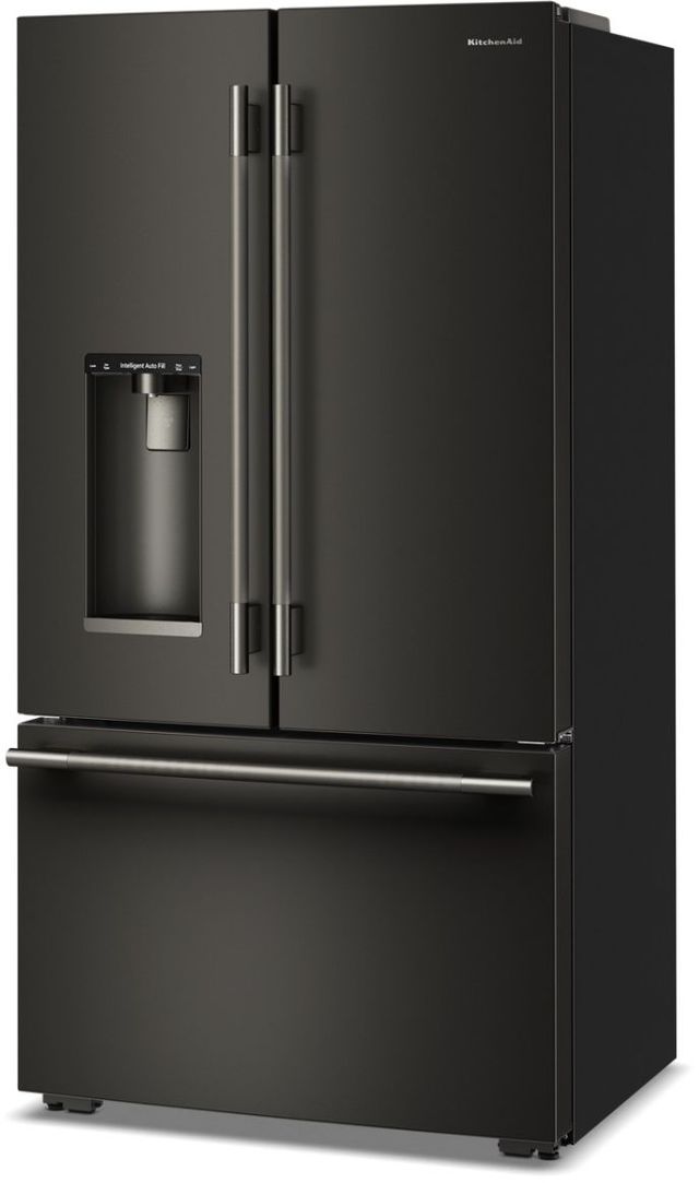 KitchenAid® 36" 23.1 Cu. Ft. Black Ore Counter Depth French Door Refrigerator with Intelligent Auto Fill-4