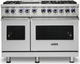 Viking® 7 Series 48" Stainless Steel Pro Style Liquid Propane Gas Range-0