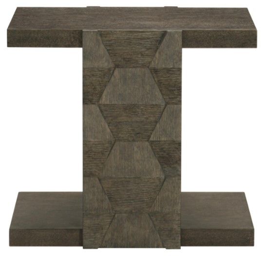 Bernhardt Linea Cerused Charcoal Side Table-1