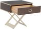 Fairfield® Libby Langdon Carlson Sheer Dove End Table with Champagne Base-4