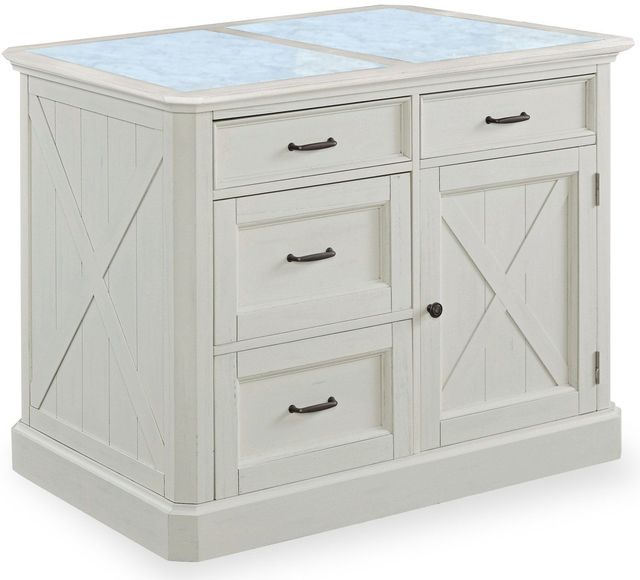 homestyles® Seaside Lodge Off-White Kitchen Island-0