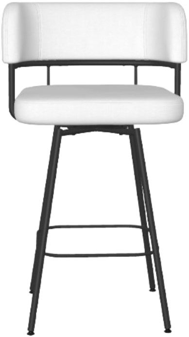 Amisco Customizable Enya Upholstered Swivel Counter Stool-1