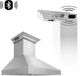 ZLINE 30" Stainless Steel Wall Mounted Range Hood with CrownSound® Bluetooth Speakers-3
