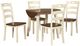 Signature Design by Ashley® Woodanville 5-Piece Cream/Brown Dining Set-1