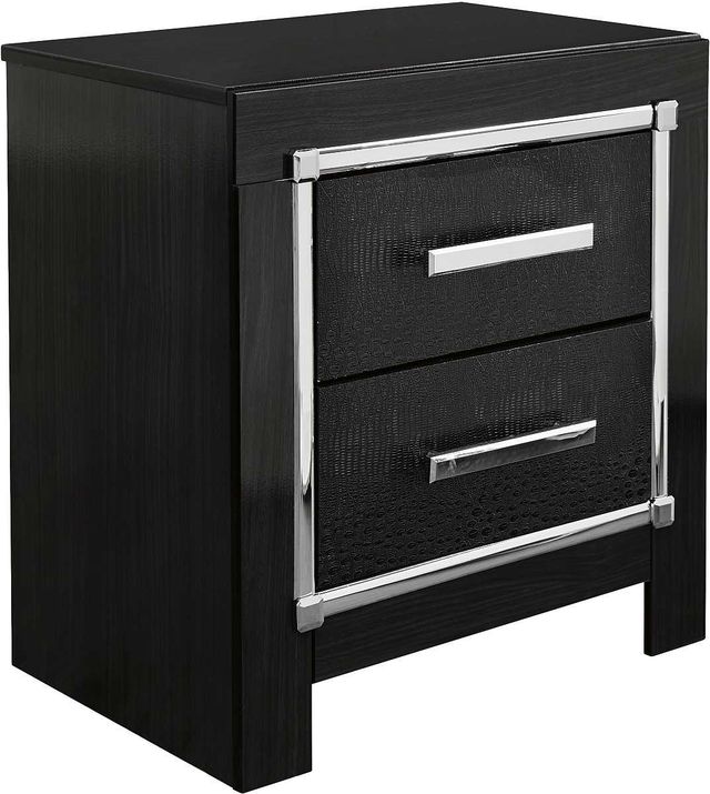 Signature Design by Ashley® Kaydell 4-Piece Black King/California King Upholstered Panel Headboard Set-2