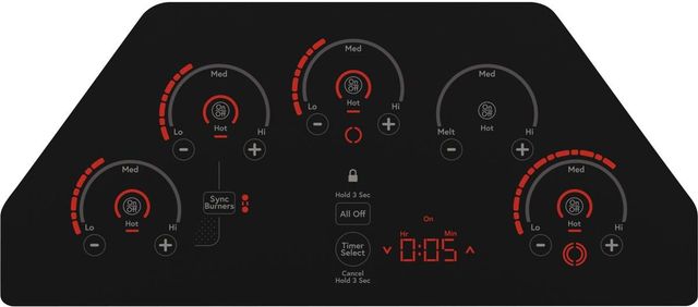 Café™ 36" Black Built in Electric Cooktop-2