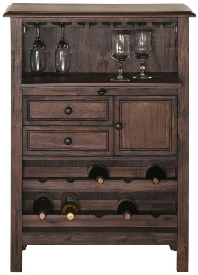 Bernards Brown Wine Cabinet-3
