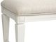 Magnussen Home® Willowbrook Egg Shell White/Natural Upholstered Bench-3