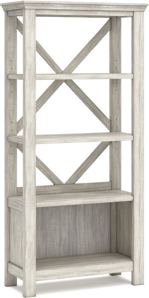 Carynhurst- Whitewash- Large Bookcase main image 1
