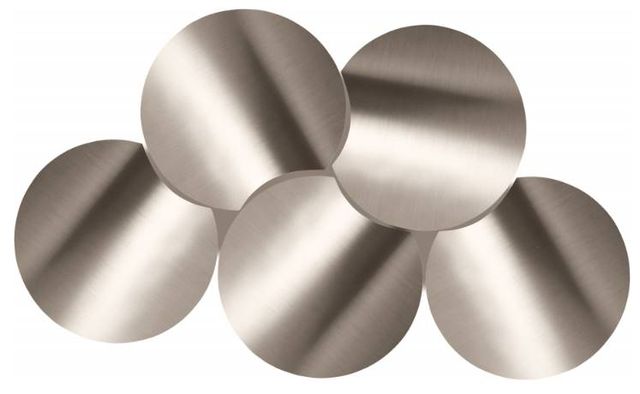 Meridian Furniture Dimple 5-Piece Silver 20" Modular Nesting Coffee Table Set-2