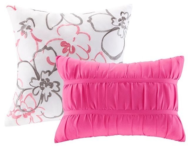 Olliix by Intelligent Design Olivia Pink Twin/Twin XL Comforter Set-2