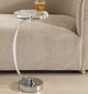 Uttermost® Waveney Crystal Top Drink Table with Polished Nickel Base-1