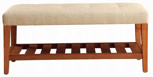 ACME Furniture Charla Beige/Oak Bench-1