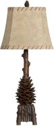 Crestview Collection The Standing Pinecone Brown Table Lamp-0