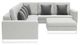 Zuo® Modern Corona Del Mar 4-Piece Gray Outdoor Fabric Modular Sectional-2