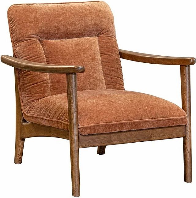 LH Home Scale Highland Brown/Rust Club Chair-0
