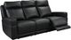 Leather Italia™ Cambria Valley Black Power Reclining Sofa-0