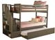 Kodiak Furniture Kelcie Dark Gray Twin/Twin Bunk Bed with Trundle and Tray-0