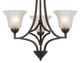 Cal® Lighting & Accessories Metal 3-Light Dark Bronze Chandelier-1