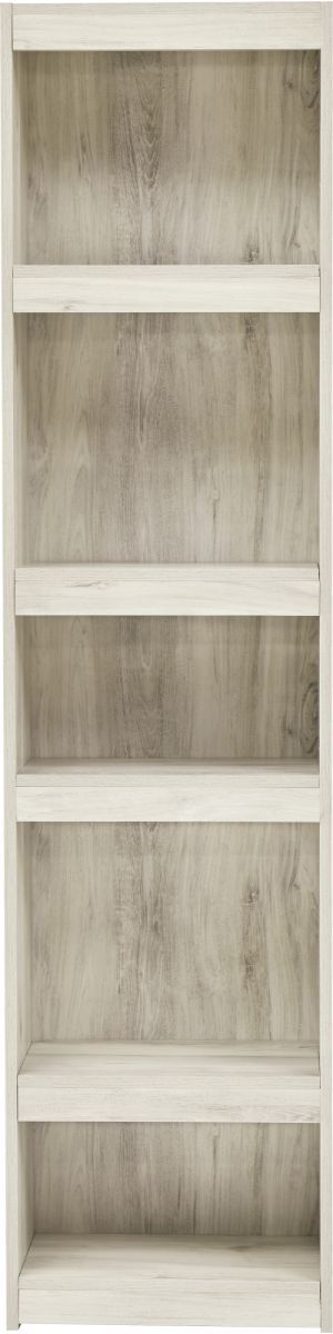 Signature Design by Ashley® Bellaby 4-Piece Whitewash Entertainment Center with Electric Fireplace Insert-2