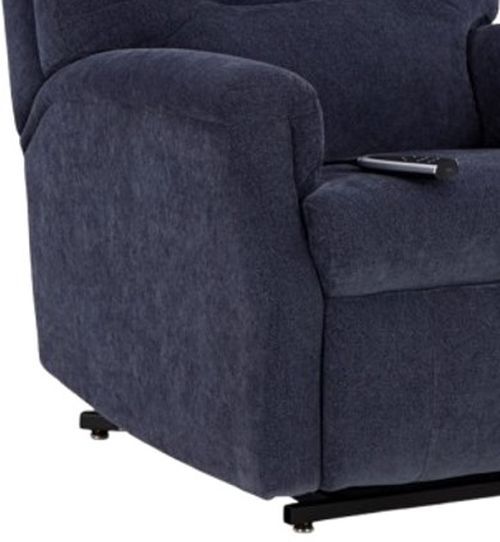 HomeStretch Barbara Jean Navy Power Recliner Lift-2