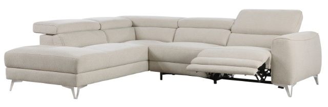 Homelegance® Bienvenue 2-Piece Beige Power Reclining Left-Arm Facing Sectional and Chaise-3