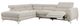 Homelegance® Bienvenue 2-Piece Beige Power Reclining Left-Arm Facing Sectional and Chaise-3
