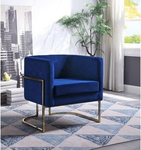 Mazin Furniture Betto Navy Accent Chair-3