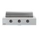 Caliber™ Rockwell Social 48" 3-Burner Stainless Steel Built-In Liquid Propane Grill with Pewter Hardware-1