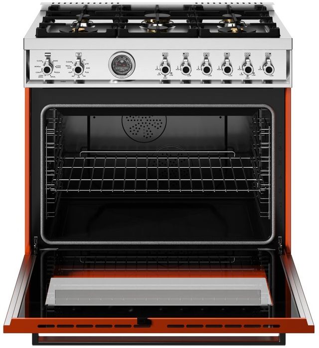 Bertazzoni Professional Series 36" Arancio Pro Style Dual Fuel Range-1
