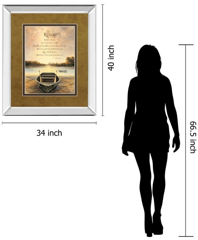 Classy Art Renew by Bonnie Mohr Mirror Framed Wall Art-2