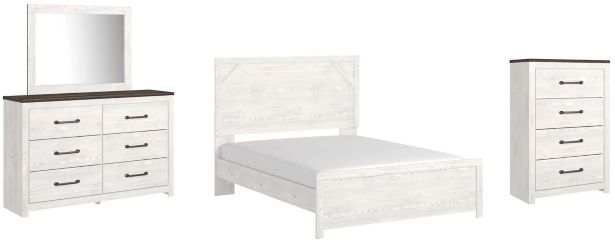 Signature Design by Ashley® Gerridan 4-Piece White Queen Panel Bed Set-0