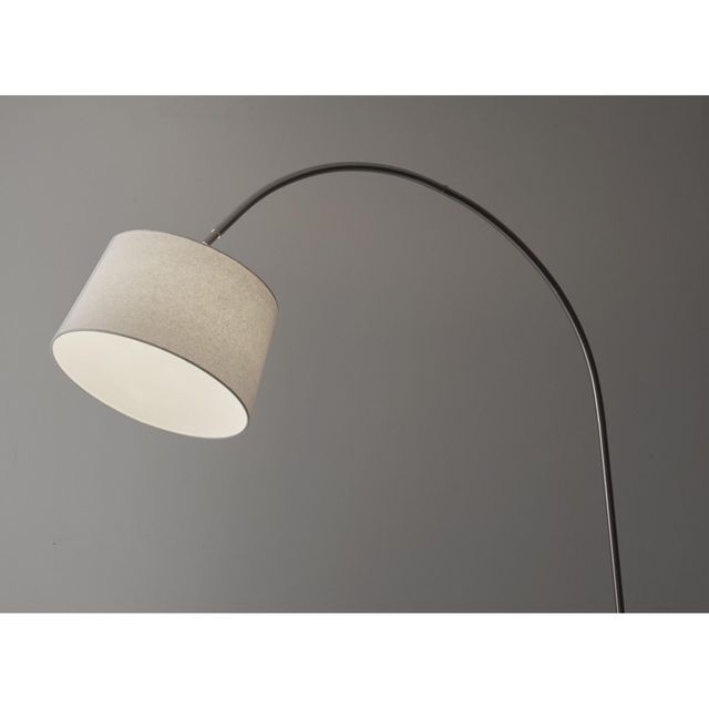 Adesso® Goliath Brushed Steel Arc Lamp-1