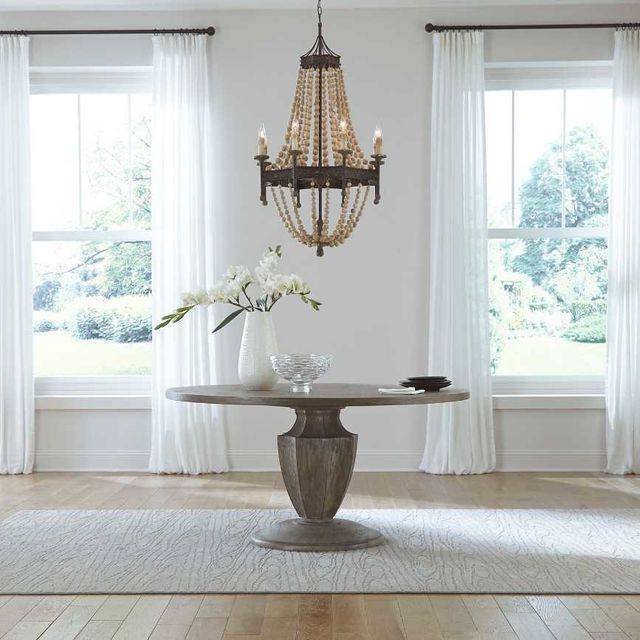 Liberty Furniture Westfield Havana Brown Pedestal Dining Table-1
