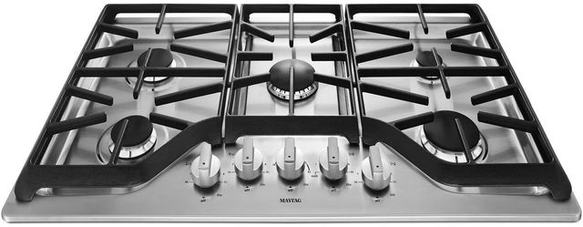 Maytag® 36" Stainless Steel Gas Cooktop-1