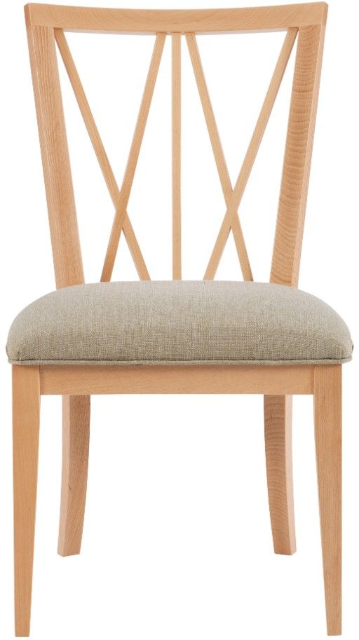Linon Elektra 2-Piece Beige/Natural Dining Chair Set-2