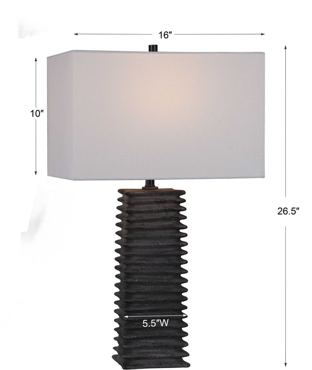 Uttermost® Sanderson Metallic Charcoal Table Lamp-2