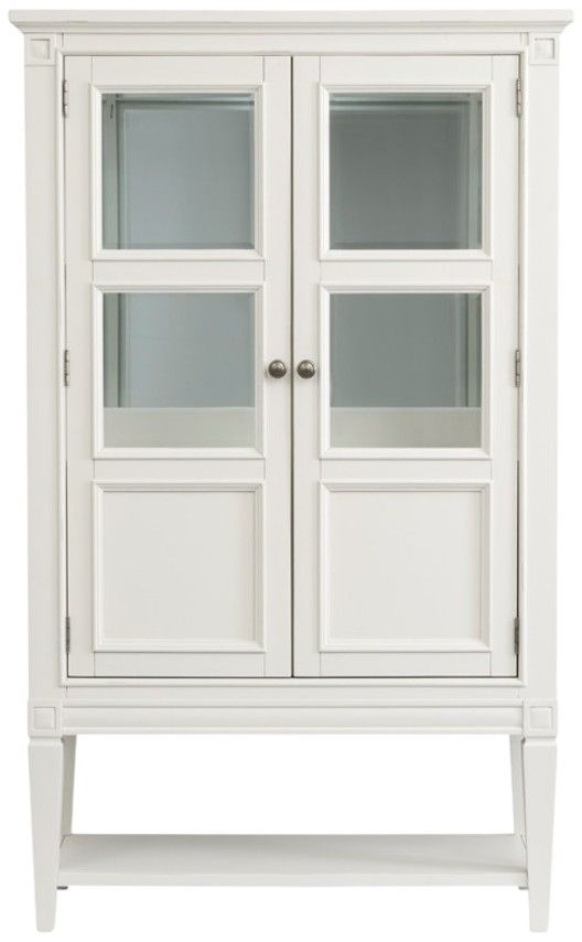 Magnussen Home® Willowbrook Egg Shell White Display Cabinet-2