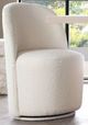 Diamond Sofa® Kendall Ivory Swivel Dining Chair-0
