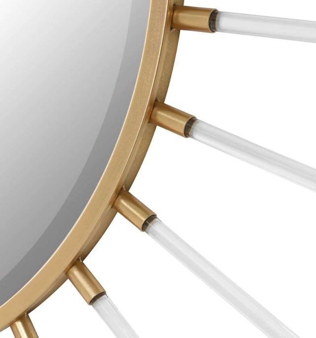 Uttermost® Oracle Chrome/Gold Starburst Mirror-4